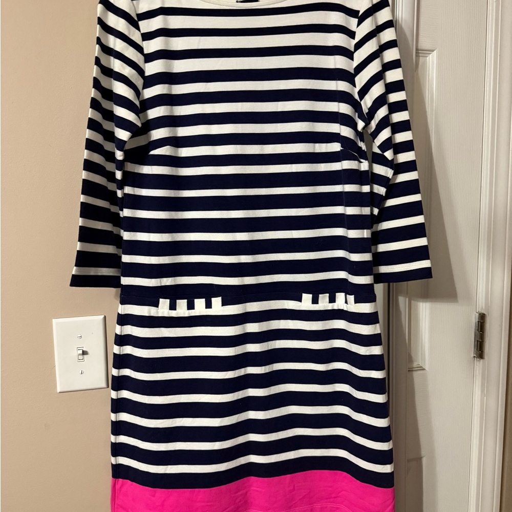 Lilly Pulitzer Striped Navy and Pink Dress